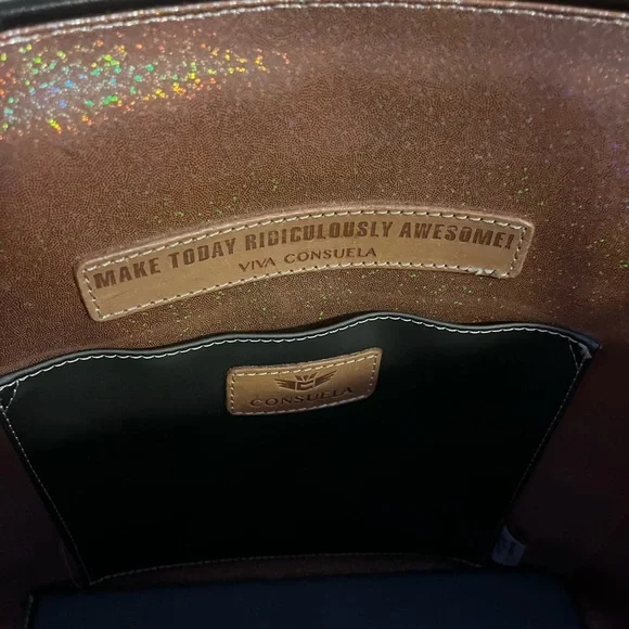 Consuela Margot Snake Print Tote with Multicolor Straps - Picture 3 of 11